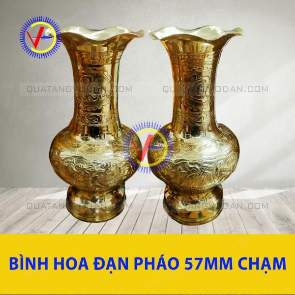 Bình hoa đạn 57mm (Cặp)