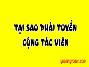 Tại sao phải tuyển cộng tác viên bán hàng