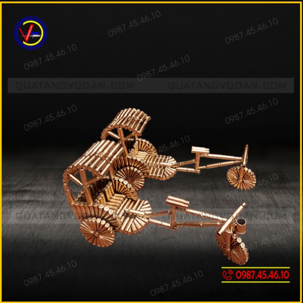 Xích lô vỏ đạn 1 Mô hình xe Xích lô vỏ đạn