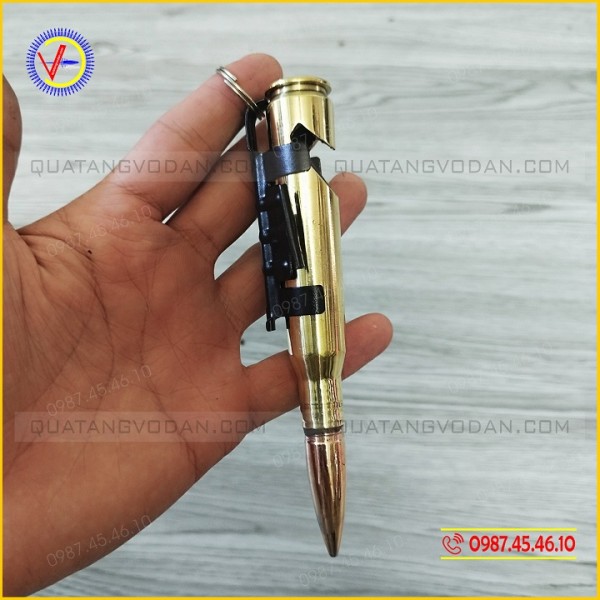 Móc khóa vỏ đạn 12ly7 khui bia 5 Móc khóa vỏ đạn 12ly7 khui bia