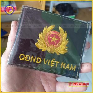 Ví quân đội rằn ri thêu logo