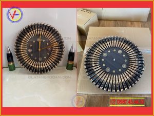 Đồng hồ vỏ đạn 01 (30cm) 2 Đồng hồ vỏ đạn mẫu 01 (30cm) | quà tặng vỏ đạn