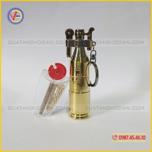 Bật lửa vỏ đạn 12ly7 + vỉ đá -